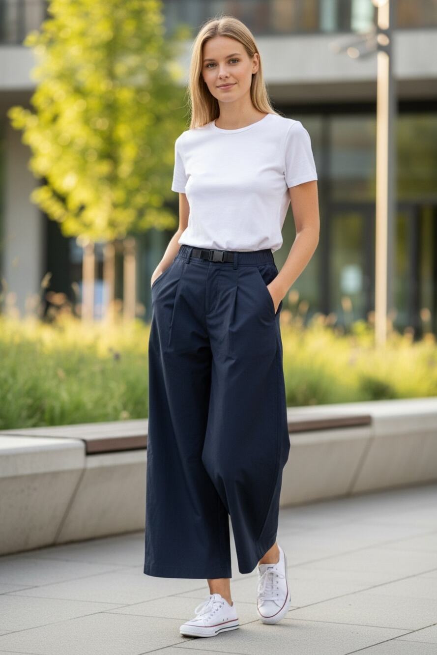 HALARA Pants Size XS New Black Wide Leg Crop